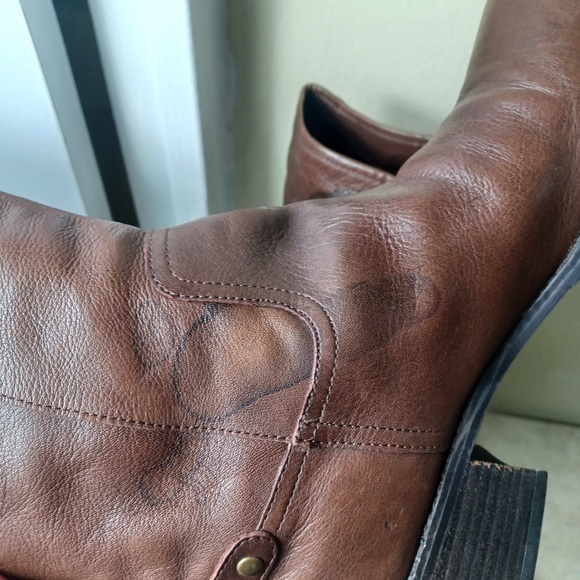 Nine West Chocolate Leather Boots - Picture 4 of 12